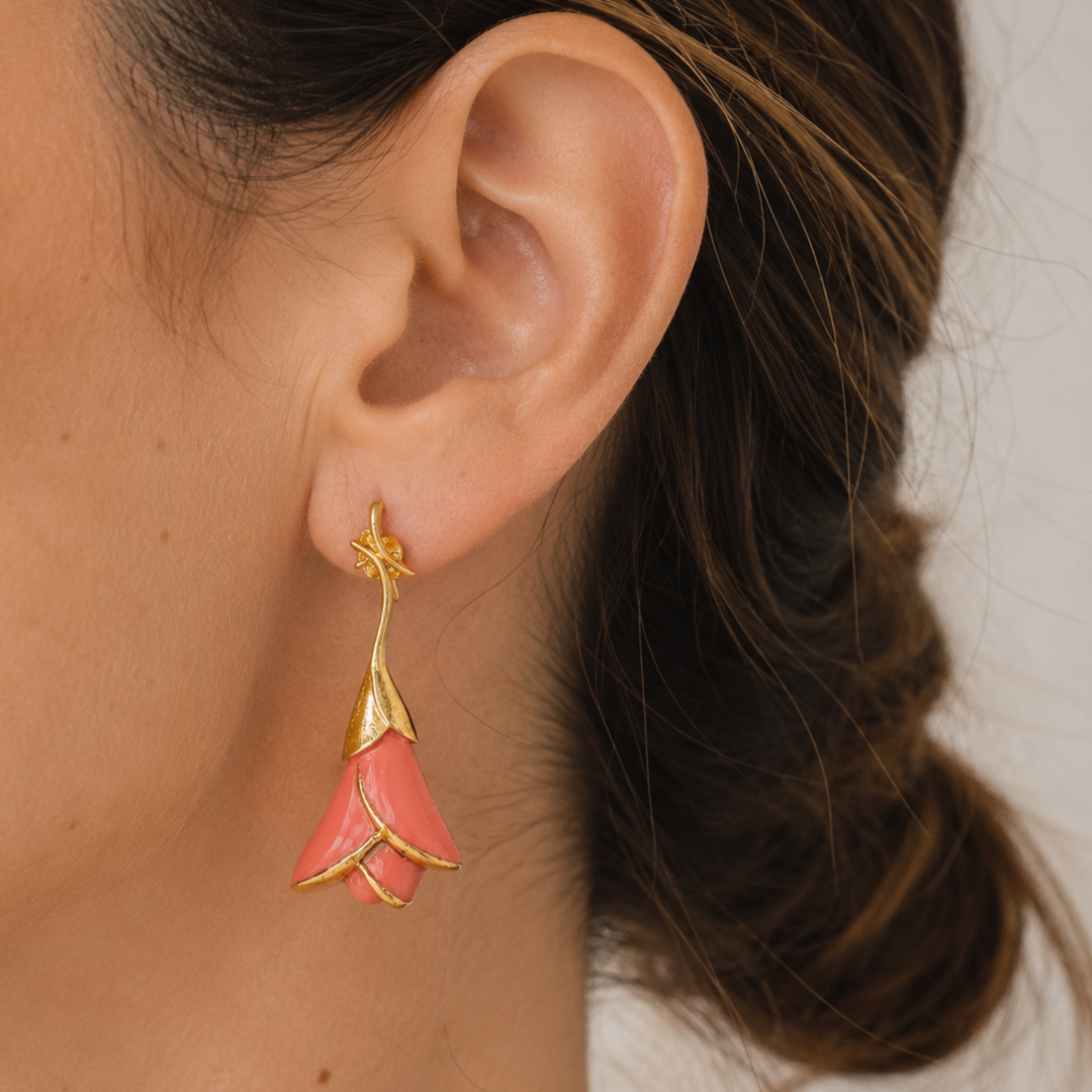 Pendientes Heliconia