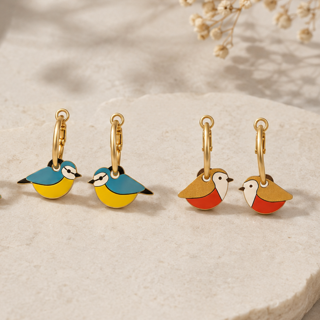 Pendientes Pájaros