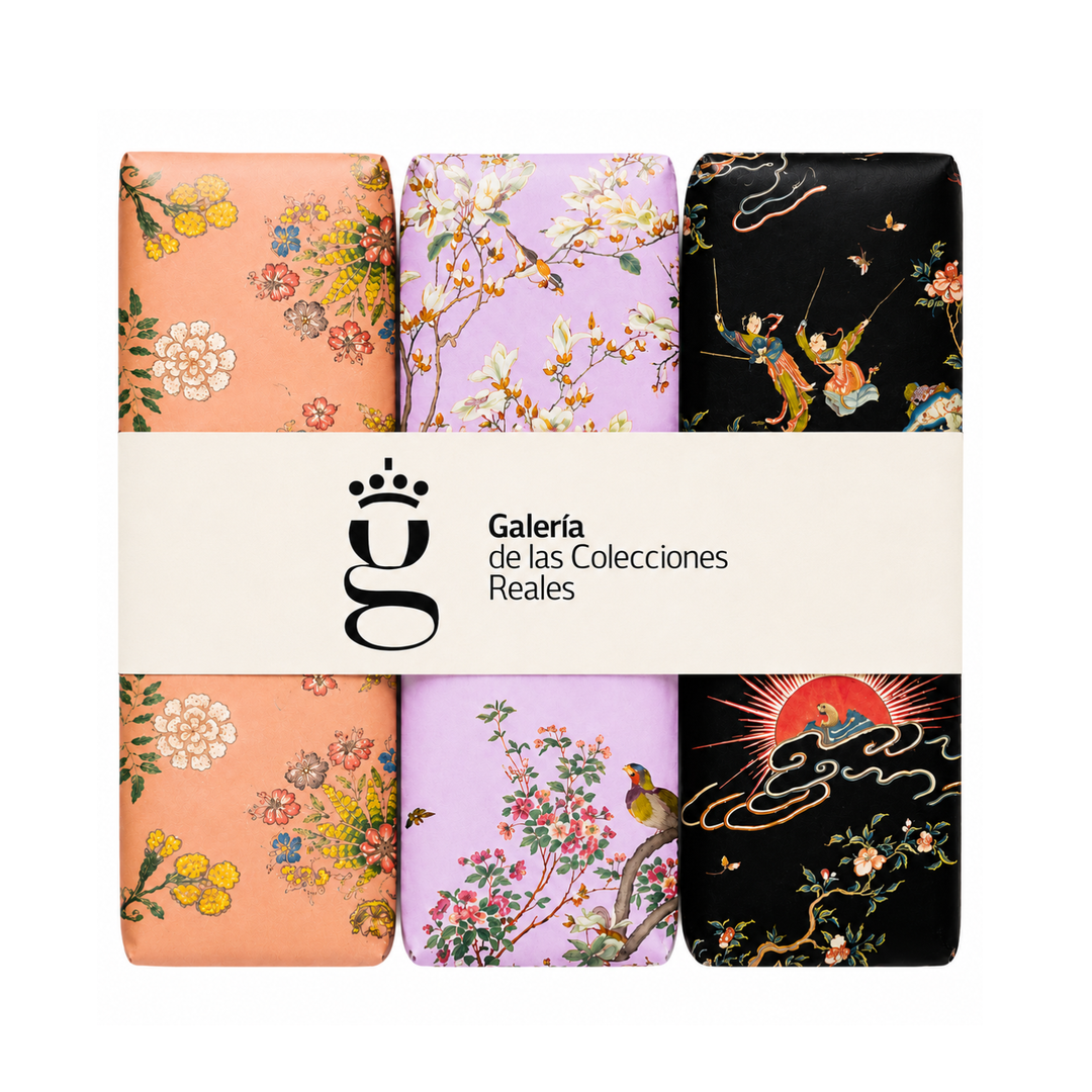 Set of 3 Textile design soaps