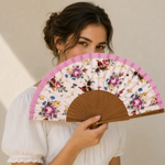 Load image into Gallery viewer, Mauve porcelain Fan