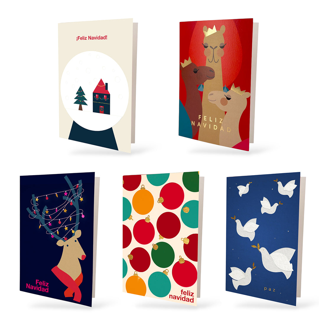 Estuche de 10 tarjetas navideñas ILUSTRACION