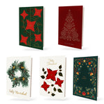 Cargar imagen en el visor de la galería, Estuche de 10 tarjetas navideñas VEGETAL