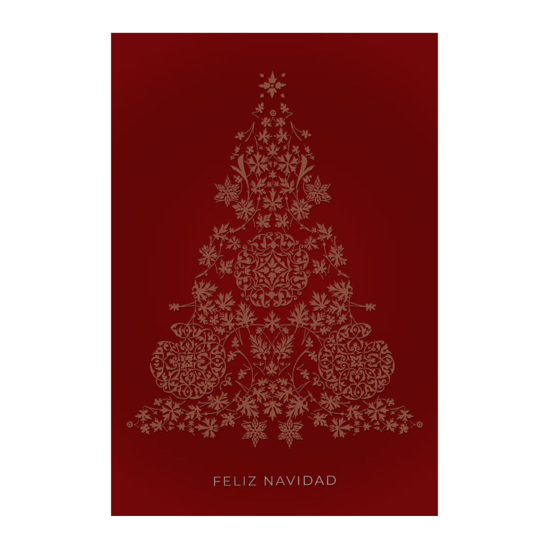 Estuche de 10 tarjetas navideñas VEGETAL
