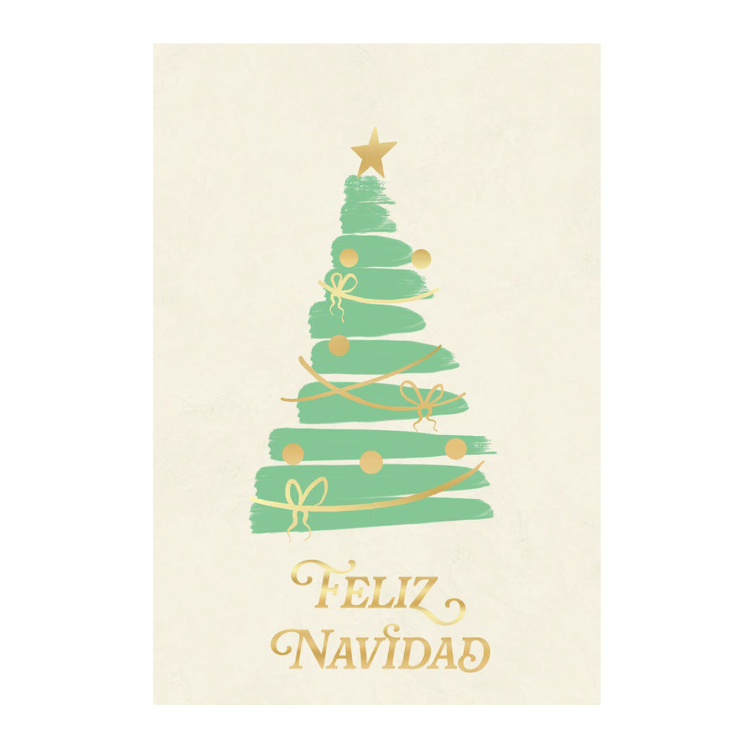 Estuche de 10 tarjetas navideñas PINCELADAS