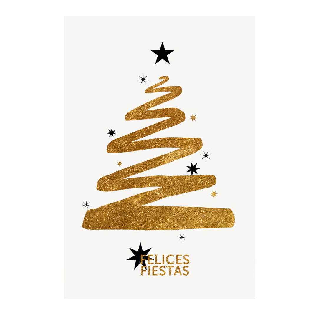 Estuche de 10 tarjetas navideñas GOLD