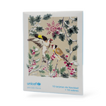 Cargar imagen en el visor de la galería, Estuche de 10 tarjetas navideñas PAJAROS