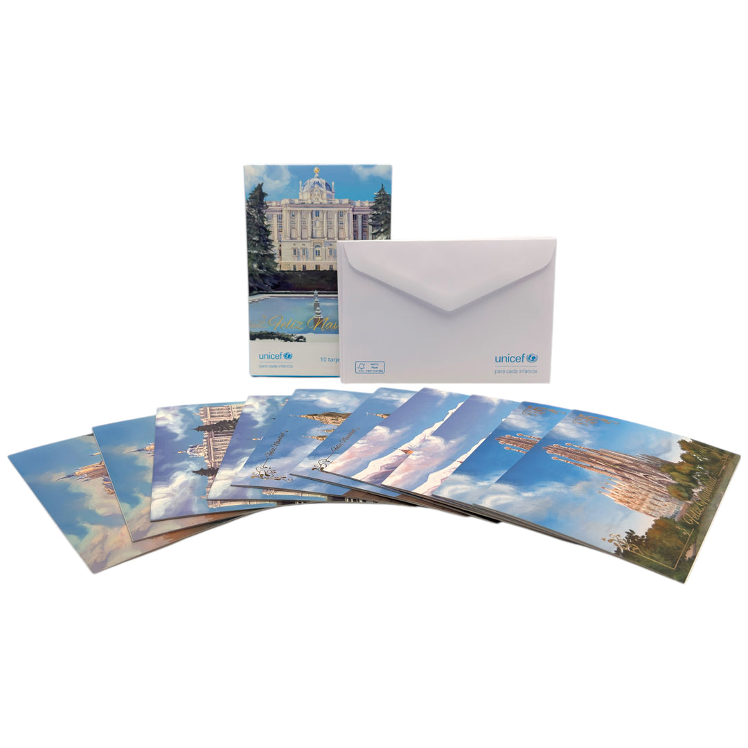 Estuche de 10 tarjetas navideñas MONUMENTOS