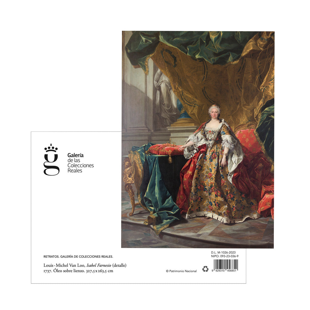 Postal Retrato Isabel de Farnesio