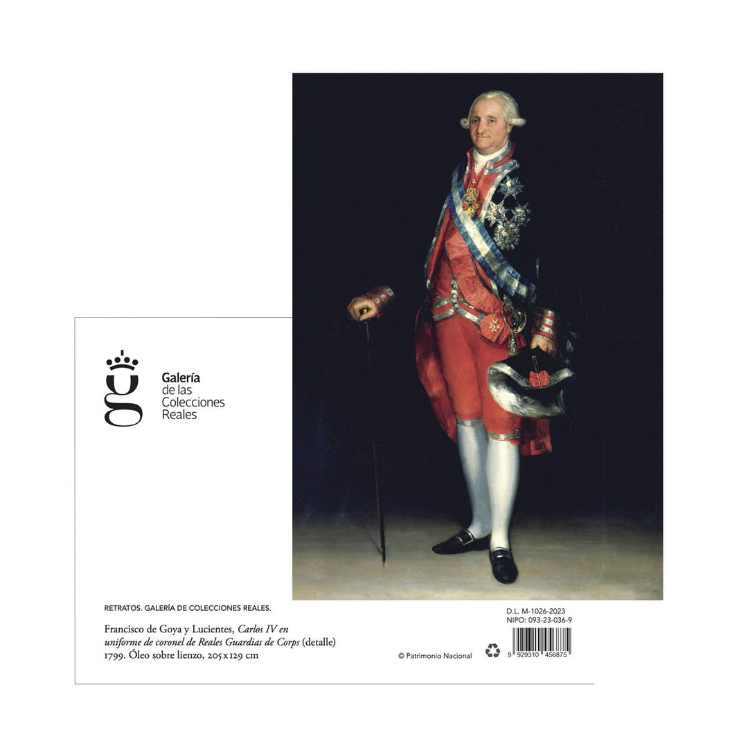 Postal Retrato Carlos IV