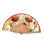 Cargar imagen en el visor de la galería, Abanico Flor Roja