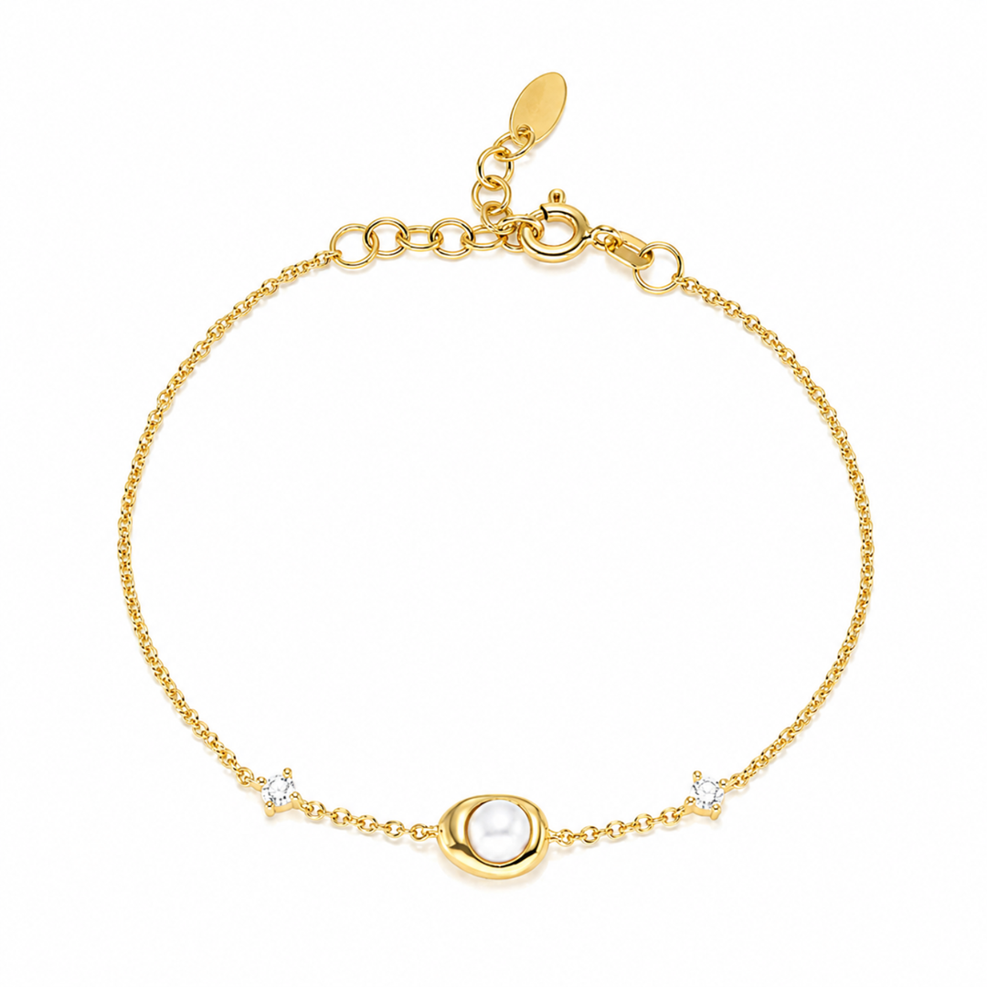 Teardrop pearl bracelet