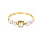 Load image into Gallery viewer, Triple-strand pearl ring
