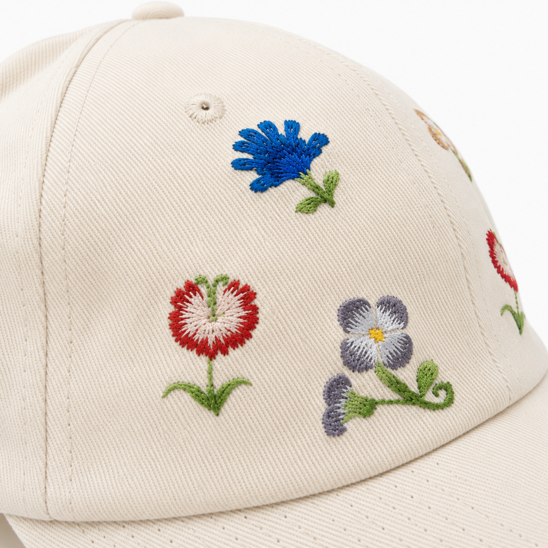 Flowers cushion hat